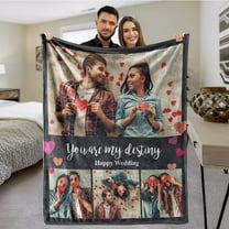 Custom Blankets with Photos Personalized Couples Gifts Customized Picture Blanket I Love You Gifts Birthday Gift for Wife Husband Girlfriend Boyfriend