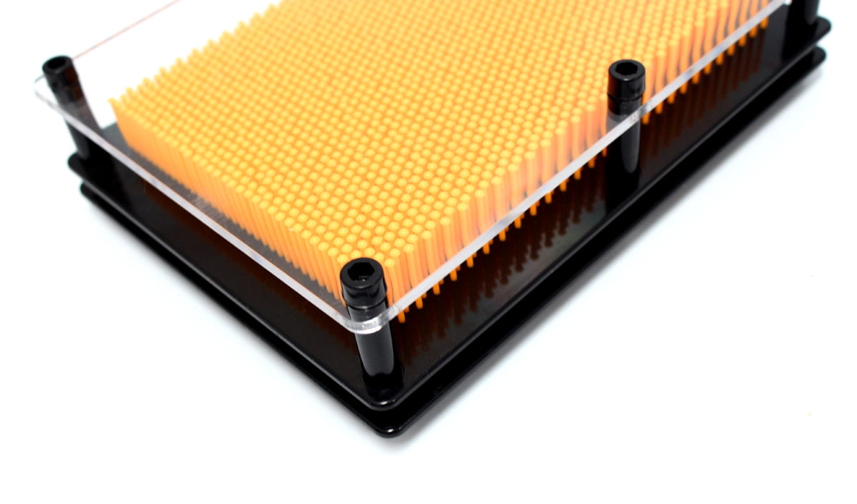 PlayWorld Board No More! 3D Pin Art Impression Board - Orange