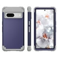 thumbnail image 2 of Mantto for Google Pixel 7 Case, 3 in 1 Heavy Duty Rugged Hybrid Anti Slip Shockproof Hard PC Cover Soft Silicone Bumper Non-Slip Protective Phone Case Cover for Google Pixel 7,Darkblue, 2 of 7