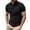 A-Black266, variant on Bibifish Mens Polo Shirts Solid Plain Lapel Collar Button Placket Shirts Mens Spring Summer All Occasion Casual Tops