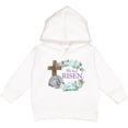 thumbnail image 2 of Inktastic Easter He Has Risen with Cross and Flowers Toddler Hoodie, 2 of 4