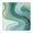 Blue and Gold, variant on Teal and Gold Marble Abstract Waves Pattern Square Fitted Tablecloth with Elastic Edge,Square Table Cover,Washable Elastic Table Cover for Home Kitchen Party Decor 34"x34"