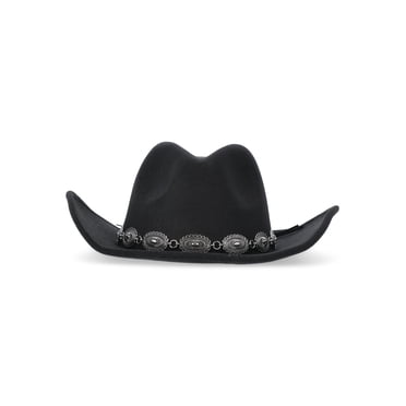 Madden NYC Women's Cowgirl Hat with Belt Accent, Black