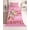 Pink, variant on 4 Piece King Sheet Set Giraffes Flowers Sheets Set for King Size Bed, Breathable Soft Bed Sheets Cooling A Girl Who Likes Giraffes Elegant Animals Pink Fitted Sheet Deep Pocket, Pillowcases