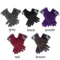 thumbnail image 6 of Women Winter Warm Thicken Windproof Skiing Gloves Driving Mittens Touch Screen Gloves Plus Velvet GREY, 6 of 8