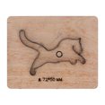 thumbnail image 2 of Leather Cutter, Simple Operation Punch Mould Durable Alloy Steel Birch Clean Cut Edge 72x50mm Tiger Shape  for Paper, 2 of 7