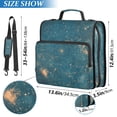 thumbnail image 2 of FORMRS Zipper Binder with Shoulder Strap 2-inch Ring 500 Sheet Capacity File Bag, Star Map, 2 of 5