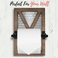 thumbnail image 4 of Autumn Alley Large Galvanized Barn Door Rustic Farmhouse Toilet Paper Holder – Wall Mounted Rustic Bathroom Decor, 4 of 7