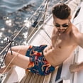thumbnail image 2 of luoweisi Men's Beach Shorts Quick Dry Swim Trunks with Mesh Lining Octopus S, 2 of 5