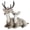 Grey, variant on Yvsxxv Artificial Sika Deer Figurine, Polyethylene Christmas Home Garden Decor