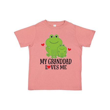 

Inktastic My Granddad Loves Me Frog Gift Toddler Boy Girl T-Shirt