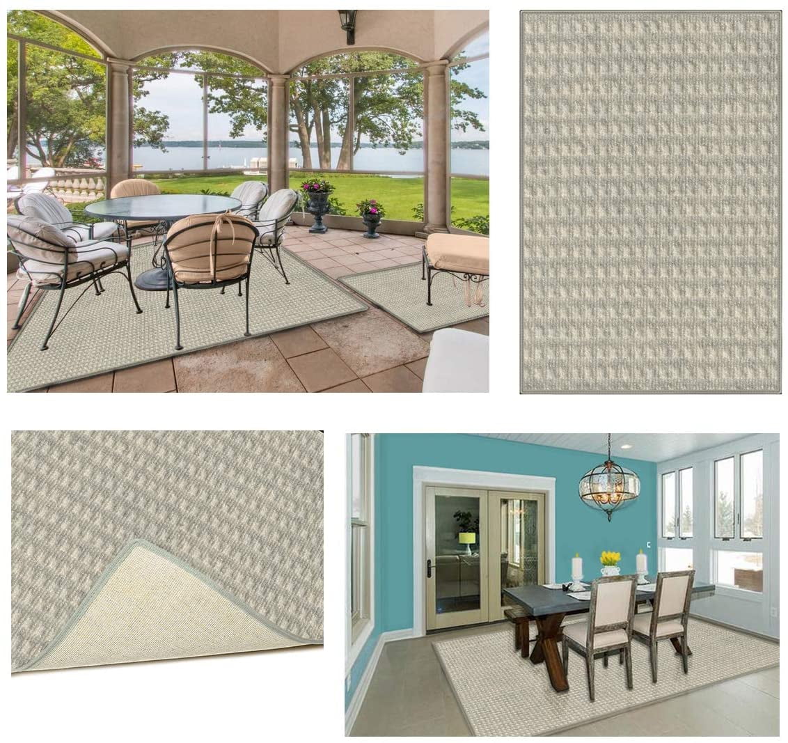 8 X 8 Limestone Waffle Pattern Indoor Outdoor Eco Friendly Duraknit Pile Loop Carpet Area Rugs Runners Walmart Com Walmart Com