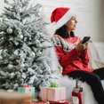thumbnail image 6 of 2PC Santa Hat Christmas Costume Decoration Adult Unisex One Size Soft Hat Holiday Party X-Mas Cosplay, 6 of 10