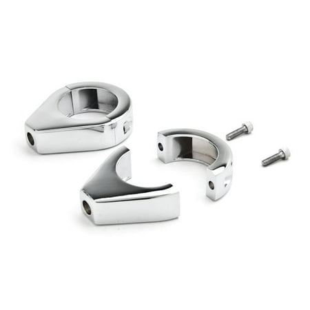 Harley Davidson Springer Forks Krator Chrome Turn Signal Relocation Fork Clamp Kit 39mm For Harley Davidson Softail Springer Heritage Classic ()