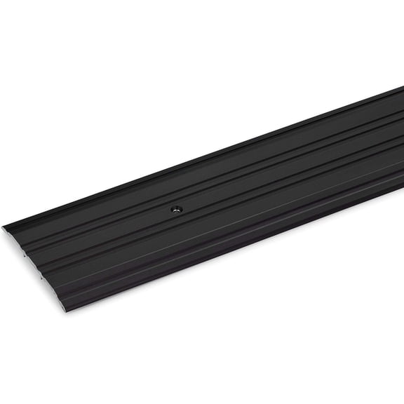 4" Wide x 1/4" High Corrugated Black Aluminum Threshold - 3 FT by Randall Manufacturing (Part Number A-77-BLK)