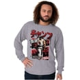 thumbnail image 3 of Retro Kanji Street Fighter Ryu Men's Long Sleeve Tee T Shirt Brisco Brands M, 3 of 6
