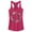 Dark Pink, variant on Junior's Marvel Widow Floral Dark Pink  Racerback Tank Top Dark Pink Medium