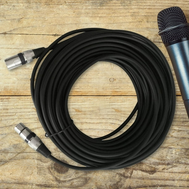 Cable de micrófono balanceado XLR de 3 pines Cable de cobre flexible duradero macho a hembra