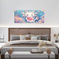 thumbnail image 4 of Hieng Western Bull Skull Wall Painting Posters and Prints Southwestern Aztec Picture Wall Decor Boys Girls Boho Tribal Canvas Wall Hieng for Living Room Bedroom Ethnic Bohemian, 4 of 6