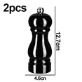 thumbnail image 2 of Juego de molinillo de sal y pimienta, molinillos de pimienta manuales con grosor ajustable, molinillos de especias recargables, 2 of 5