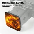 thumbnail image 3 of Hitch Cover Fits For 2-Inch Hitch,Fantasy Painting Of Enormous Majestic Dragon Made Out Of Firerubber Trailer Hitch Cover Tube Plug Insert,Car Exterior Accessories, Receiver Tube Hitch Plug, 3 of 6