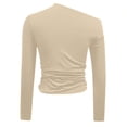 thumbnail image 5 of EDFBUYKRS Floral Blouses for Women Pleated Long Sleeve Shirts Casual Crewneck Tunic Tops Xl, 5 of 5