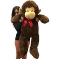 thumbnail image 1 of Big Plush 3 Foot Stuffed Monkey Extra Soft 36 inch Brown Jumbo Stuffed Animal, 1 of 1