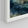 thumbnail image 2 of PixonSign Framed Wall Art Green & Teal Watercolor Forest Pine Trees Posters, Set of 4 Nature Wilderness Photography Realism Canvas Prints, Rustic Wall Décor for Home Decor - 11"x14" White, 2 of 5