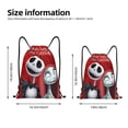 thumbnail image 2 of Goofa The Nightmare Before Christmas Print Drawstring Backpack Bag Sport Gym Sackpack Cinch Bags Drawstring Bags Draw String Sport Bag-Medium, 2 of 6