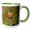 Green/White, variant on 3drose, American Robin, Bird, Yellowstone Np, Wyoming - Na02 Rnu0339 - Rolf Nussbaumer, 11oz Two-tone Yellow Mug