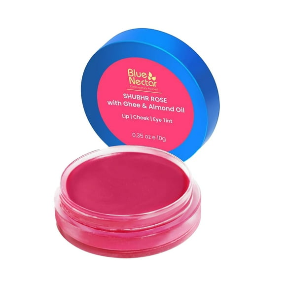 Bálsamo labial Blue Nectar Shubhr Rose con ghee 10 g