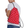 thumbnail image 3 of Kdxio Love Heart Print Drawstring Backpack Bag,Waterproof Draw String Back Sack, Gym Drawstring Bags Swim Bag For Unisex, 3 of 9