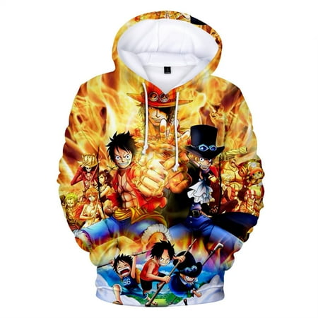 

ONEPIECE Creative Women Men s Couple Clothes Unisex Unisex 3d Hooded for Men Women (Child 140)