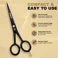 thumbnail image 2 of 5” Professional Beard And Mustache Scissors with 1 Beard Comb, 1 Mustache Comb and Travel Pouch - Prefect Trimming Grooming Scissors for All Facial Hairs, 2 of 6