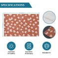 thumbnail image 6 of Fall Maple Leaf Placemats Set of 4, Vintage Red Orange Beige Autumn Leaves Placemats for Dining Table, Place Mats for Kitchen Tabletop, Waterproof Wipeable Dining Table Mats Set, 6 of 9