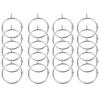 Raindrops 20pcs Shower Curtain Rings Shower Curtain Hooks Bathroom Anti-Drop Round Shower Rings