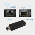 thumbnail image 3 of Mini RPOE 1.25G Media Converter  Transceiver Module 5V DC Type-C Input 1  Slot 1 RJ45 Ethernet  Fiber Switch,B, 3 of 5