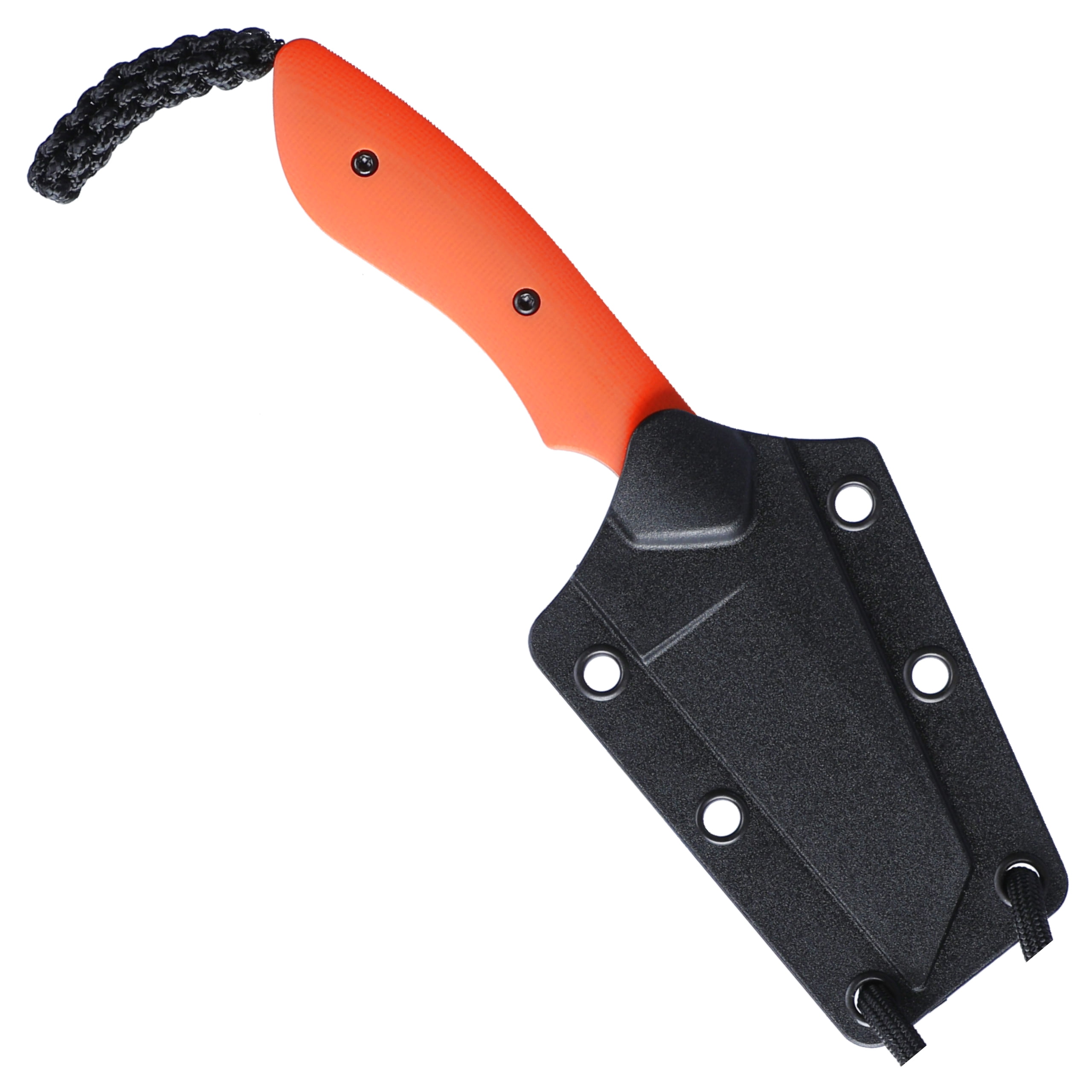 CRKT S.P.I.T. (Small. Pocket. Inverted. Tanto.) Outdoor Survival Fixed Blade Knife with Sheath: Stainless Steel Plain Edge Blade, G10 Handle, 2399