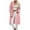 Pink, variant on Womens Long Sleeve Cardigan with Pockets Long Length Open Front Sweater Casual Solid Color Loose Knit Coats (Black 3XL)
