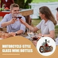 thumbnail image 3 of Motorcycle Whiskey Decanter Motorcycle Whisky Wine Bottle Decanter Glass Motorbike Whiskey Bottle 3D Sculpted Creative Empty Wine Bottles for Champagne Vodka Kitchen Restaurant, 3 of 9