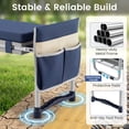 thumbnail image 6 of Costway Garden Kneeler and Seat, Foldable Gardening Stool with Wide EVA Foam Padding Navy, 6 of 10
