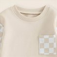 thumbnail image 4 of NOLDARES Toddler Baby Boy Fall Winter Outfit Kids Cotton Printed Clothes Casual Long Sleeve Sweatshirt Tops Pants Set 2pcs Outfits Clothing(Beige,2-3 Y), 4 of 5