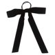 thumbnail image 2 of Elastic Hair Ties with Bow for Girls in Black Velour Great for Decoration and Daily Use 1.5 inch, 2 of 4