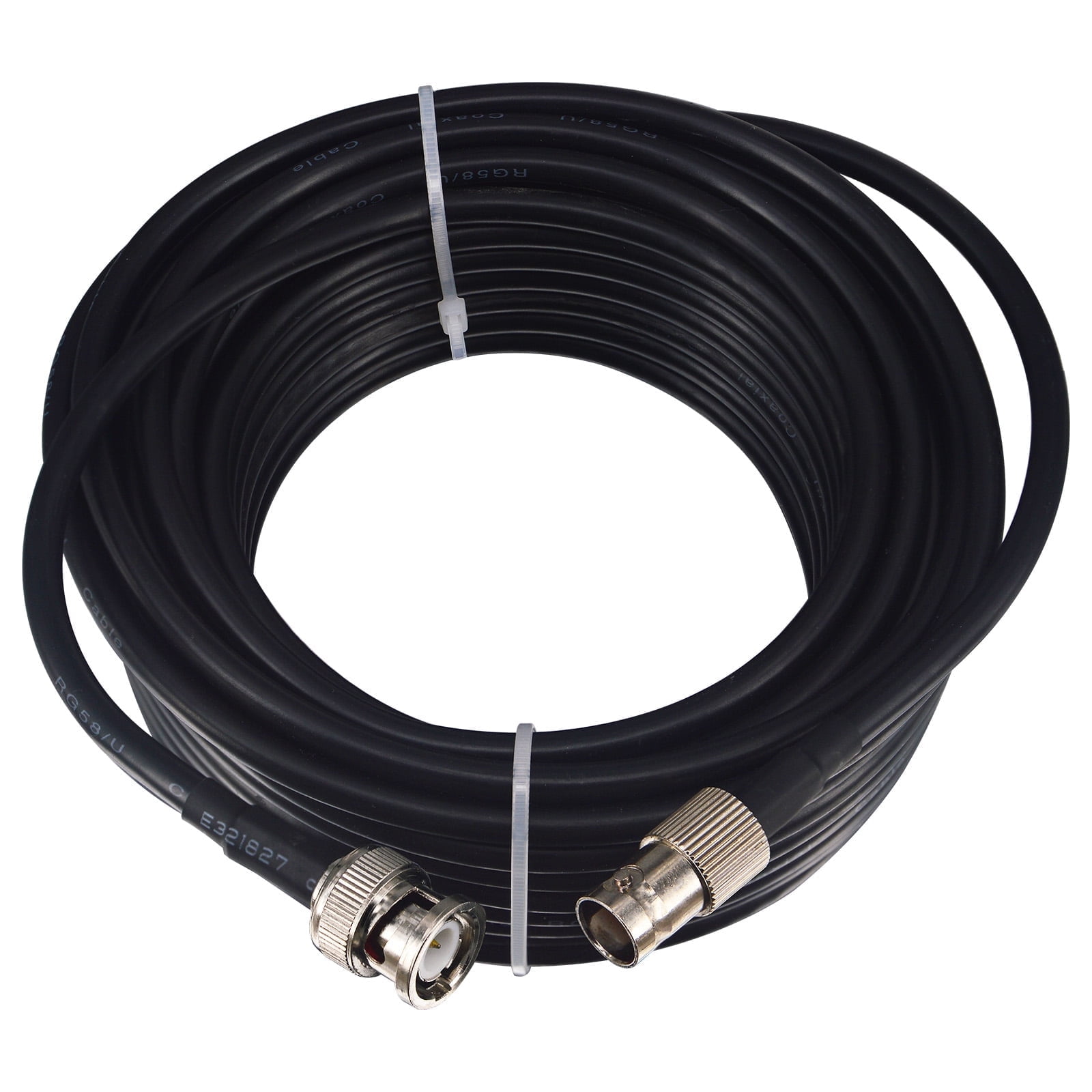 High Speed Internet 50' Black RG6 Coaxial Cable with Weather