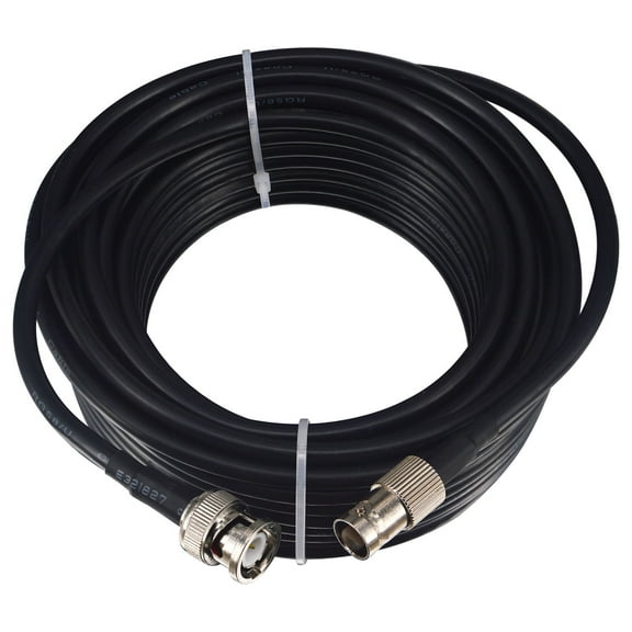 Onelinkmore 49.2Ft BNC Extension Cable  Upgraded RG58 BNC Male to Female Coaxial Cable 50ohm Low Loss HD Video Coax Antenna Cable for CB Radio,VHF/UHF HamRadio,Analyzer, Signal Generator