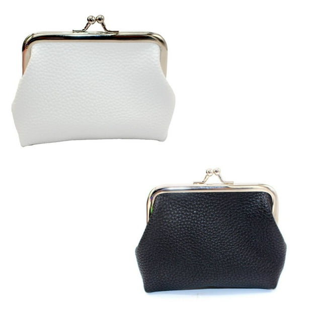 CHOKCoin Purse for Women Stylish RFID Protection Coin Pouch Classic Kiss Lock Design Change Purse Chic Small Wallet for On-the-Go