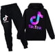 thumbnail image 1 of Tik Tok Pullover Hoodie Set Casual novedad sudadera 2 piezas moda Tik Tok ropa para niñas niños Adepaton WRMH-138-91, 1 of 5