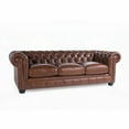 thumbnail image 6 of Traditional Tufted Leather Chesterfield Nailhead Sofa - Superior Strength & Soft Feel, 6 of 6