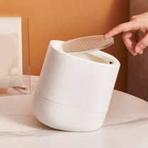 WHAMVOX  Covered Bathroom Garbage Can with Lid Mini Trash Office
