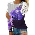 thumbnail image 1 of Shorts pour Femmes T-Shirt Décontracté à Carreaux à Col Rond à Manches Courtes Haut Ample,Tops pour Femmes,Hauts à Manches 3/4 pour Femmes,Hauts Décontractés pour Femmes, 1 of 5
